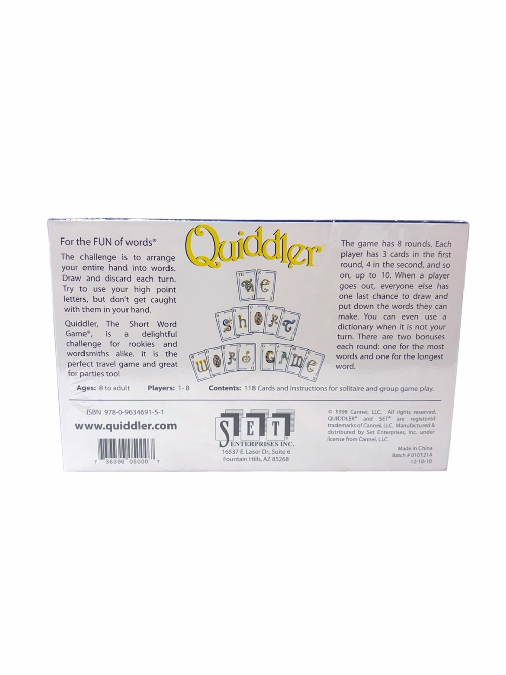 Quiddler Word Game Box - New In Package - Picture 2 of 2